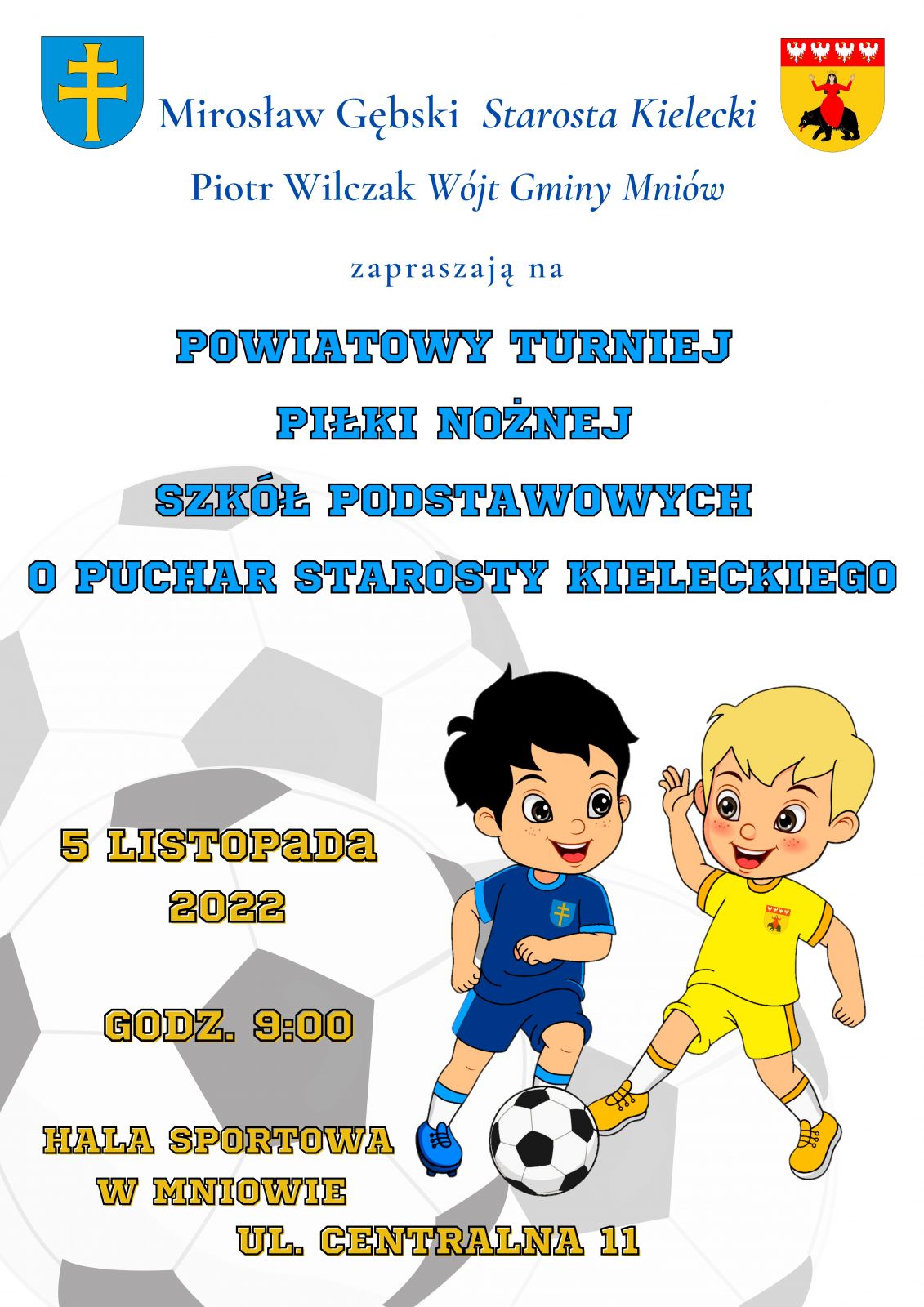 plakat piłka nożna turniej 
